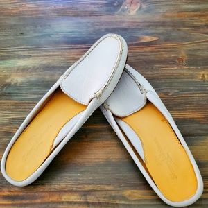 Tommy Bahama ice blue mule loafer